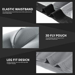 Boxer en coton de qualité Offre Spéciale pour hommes-<span class=keywords><strong>Sous</strong></span>-<span class=keywords><strong>vêtement</strong></span> doux et extensible respirant sans étiquette pour tous les jours, décontracté et bureau S-5XL de travail - Product Image 3