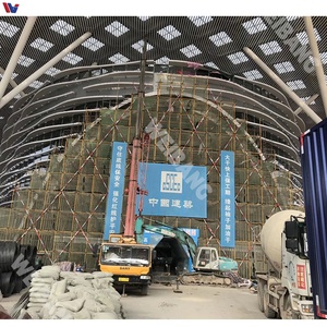 แผ่นฝ้าเพดานไฟเบอร์กลาสดีไซน์แถบแบบร่วมสมัย ติดตั้งแบบฝัง ลดเสียงรบกวน ป้องกันเสียง สำหรับใช้ในห้างสรรพสินค้า ได้รับมาตรฐานความทนไฟระดับ A - Product Image 3