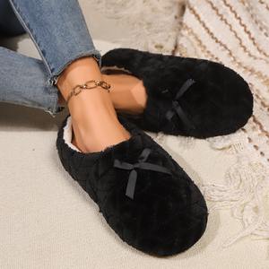 Pantuflas de Invierno para Mujer, Suaves y Cálidas, de Algodón, con Forro de Peluche, Antideslizantes, con Suela de EVA Acolchada, Diseño de Deslizamiento para el Dormitorio - Product Image 2