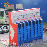 WINSUN Connect Four Basketball Game Giant Inflatable Carnival Castle Customized Color Logo CE Certified Outdoor Activity PVC