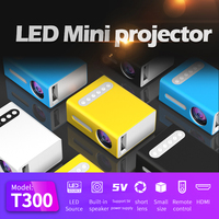Mini projecteur portable T300, 320x240P, 800 lumens, avec plusieurs interfaces, bon marché