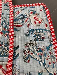 Sac de transport matelassé en coton, multifonctionnel, en tissu imprimé traditionnel, avec rembourrage doux, sac à bandoulière pour voyage et shopping - Product Image 6