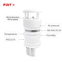 Capteur de surveillance ultrasonique du vent et des gaz FRT AQM605, interface RS485/RS232, protocole Modbus RTU, alimentation solaire pour zones côtières