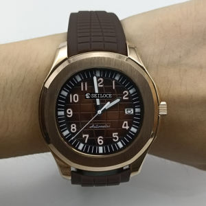 Montre automatique SEILOCE NH35 à mouvement mécanique, bracelet en caoutchouc et acier inoxydable, montre carrée de luxe pour homme, vente en gros - Product Image 5