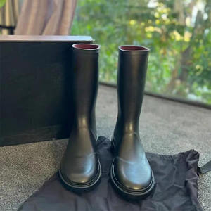 Fabrika doğrudan toptan su geçirmez botlar kadın siyah uyluk yüksek çizmeler kadın tasarımcı yağmur çizmeleri - Product Image 1