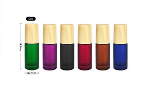 Bouteille à rouleau de luxe 10ml Bouteille à rouleau en bambou 10ml Boîte d'emballage à rouleau sur bouteille - Product Image 2