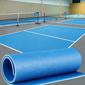 Rollo de Suelo Acrílico Modificado para Canchas Deportivas, Antideslizante, Resistente a los Rayos UV, Impermeable, Elástico y Cómodo para Pickleball y Tenis - Product Image 1