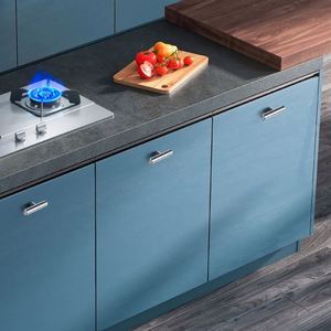 WEKIS Luxury Modern Square Zinc <b>Pulls</b> <b>for</b> Kitchen Dresser Cabinets Customized Modern T <b>Bar</b> Brass Handle Cupboard Knobs Bedroom - Product Image 1