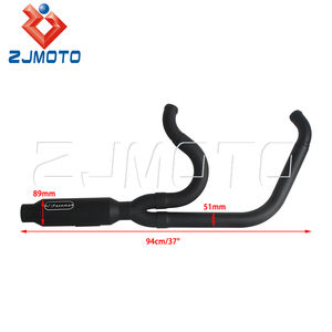 Knalpot hemat berat 18LBS untuk sepeda motor 2-In-1 pipa knalpot untuk Harley Softail pengendara rendah S/ST/Street Bob/Fat Bob/Slim 2018-2025 - Product Image 5