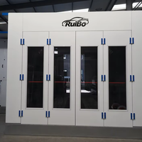Cabine de peinture automobile à aspiration descendante certifiée CE, chauffage diesel, pour garage et atelier de réparation