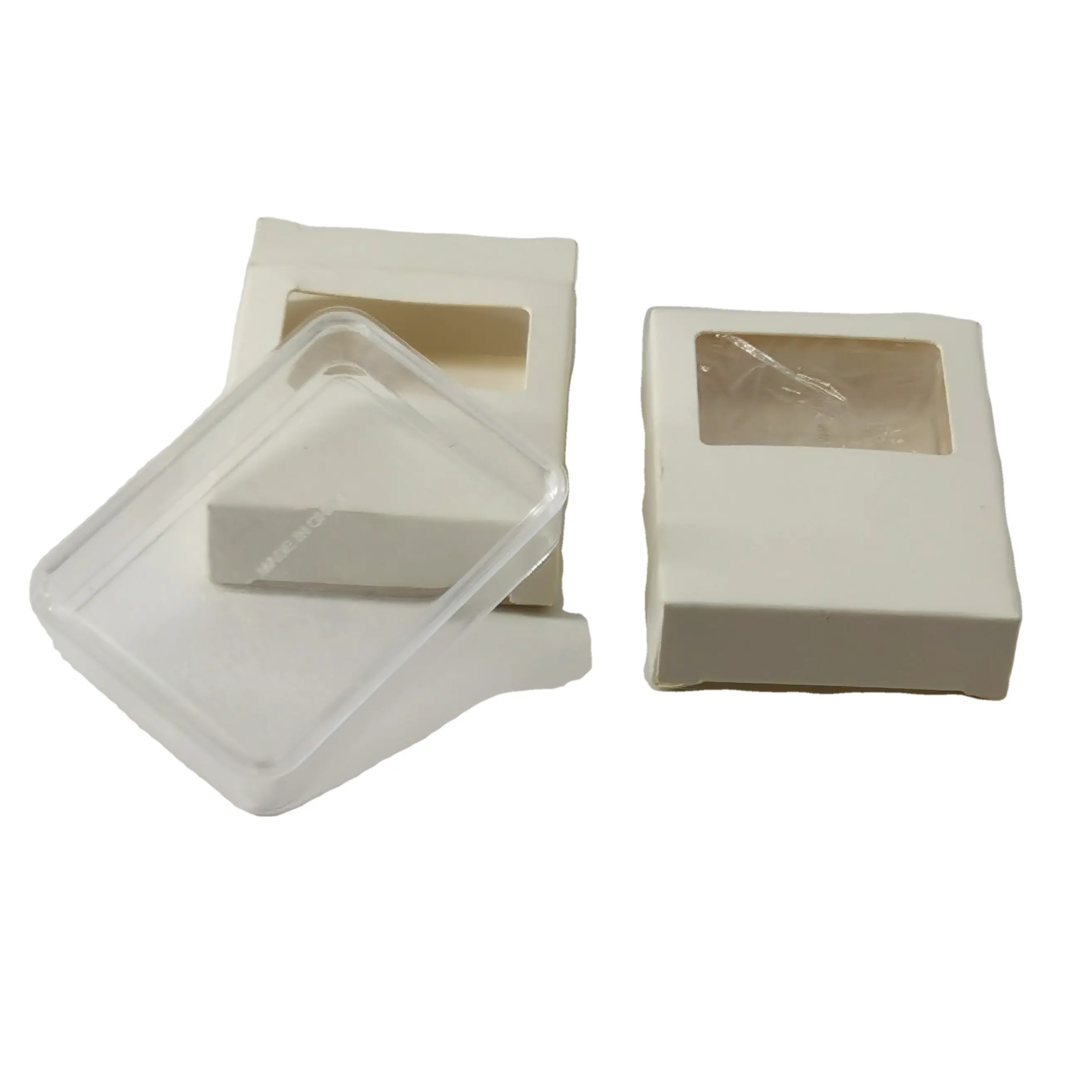 Piccola scatola di plastica scatola rettangolare 1g 2g 3g 5g scatola di zafferano