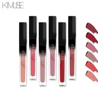 KIMUSE6 glaçure à lèvres mate de couleur mate hydratante durable tasse antiadhésive brillant à lèvres non marquant brillant à lèvres