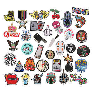 โรงงานผลิตแผ่นปักลายแบบรีดติดเสื้อแจ็คเก็ต สไตล์พังก์ <span class=keywords><strong>ราคา</strong></span>ขายส่ง รับผลิตตามแบบ - Product Image 1