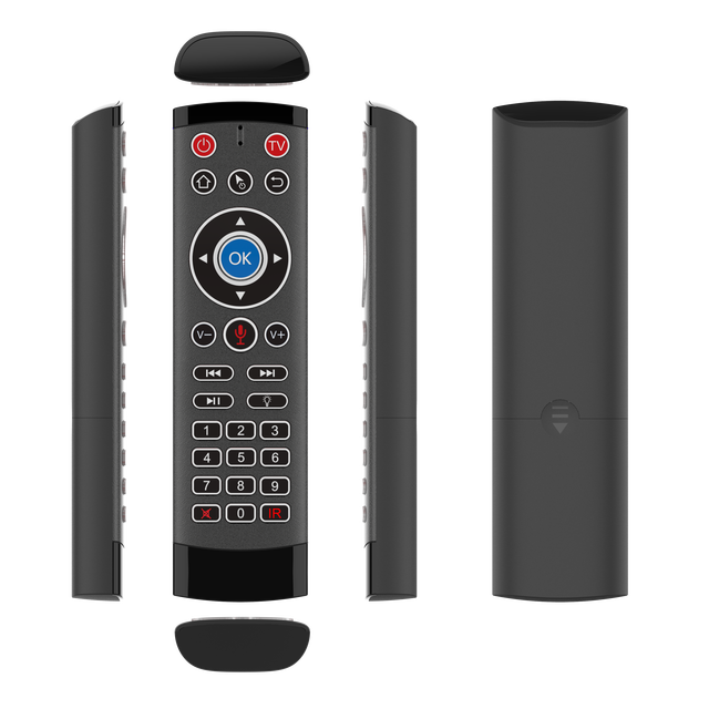 First Brand Quality T1 Pro Max Backlit Voice with 27 Keys IR Learning Wireless Remote Control
