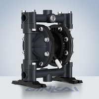 Pompe à diaphragme pneumatique en alliage d'aluminium GK 1/2 pouce 15 mm, pompe à air pour transfert de boues
