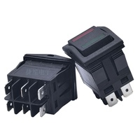 Interrupteur à bascule étanche IP67 16A250VAC série X7 DPDT, deux couleurs (vert et rouge), 6P ON-OFF-ON, pour véhicule, bus, voiture