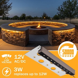 ไฟ LED 1.5W แบบรวมในตัวสำหรับตกแต่งสวนภายนอกอาคาร วัสดุอะลูมิเนียม ใช้พลังงานไฟฟ้าแรงต่ำ มาตรฐาน IP65 สำหรับจัดสวน - Product Image 3