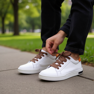 Lacci per scarpe Ilan 120 cm colore caffè per sneakers - Product Image 3