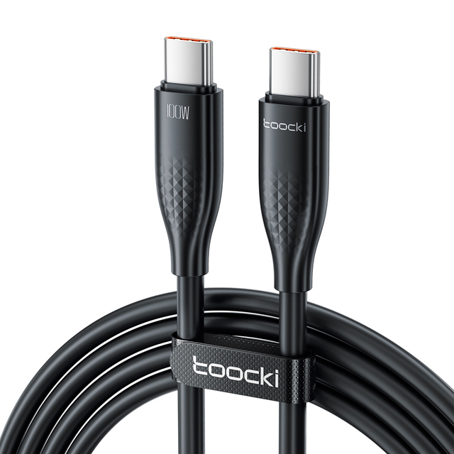 Toocki Wholesale Private Label PD 100W Fast Charging Usb Cable Type-c Usb C to C Cable