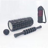Ensemble de rouleaux en mousse pour Pilates et yoga, matériau EVA durable et écologique, outil de massage avec bande de résistance
