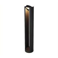 Lampe de jardin carrée étanche pour extérieur, éclairage au sol minimaliste à brancher, lampadaire paysager extérieur pour villa et cour de communauté