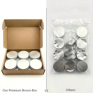 Boîtes en aluminium rondes personnalisées de 1 oz et 2 oz pour bonbons, thé, baume à lèvres, avec couvercle à vis - Product Image 3