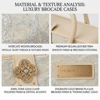 Boîte cadeau de luxe personnalisée style sac à main, étui d'emballage pour bijoux en tissu gaufré, boîte élégante et portable pour mariage, cosmétiques