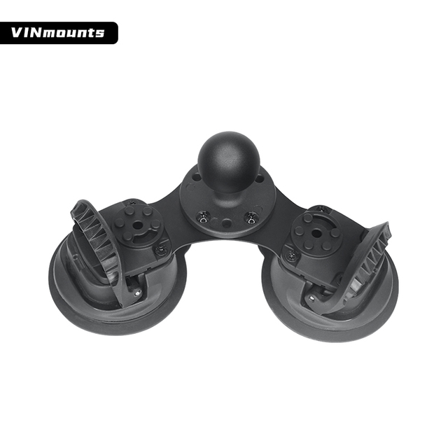 VINmounts Vacuum Suction Cup Double Suction Cup with S.S. or Aluminum Plate for Car Windscreen  VIN-C-015/VIN-C-015-AL