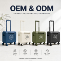 Glacière isotherme 20L/20QT avec roues et poignée télescopique verrouillable pour la plage, le camping et les barbecues