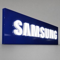 Enseigne lumineuse LED personnalisée, signalétique en acrylique rétroéclairée 3D pour salon de beauté, logo mural