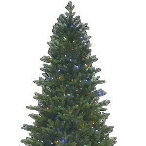 210Cm Pe/Pvc Gemengde Kunstmatige Kerstboom Met Led Licht Hete Verkoop Arbol De Navidad 2024