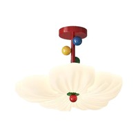 Plafonnier de chambre à coucher style crème, LED pleine gamme, en fer et acrylique, éclairage protecteur des yeux et anti-décoloration, compatible Tmall Genie/Mijia App