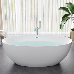 <span class=keywords><strong>Baignoire</strong></span> isolée haut de gamme indépendante pour petits espaces domestiques, en acrylique, corps monobloc, pour adultes, idéale pour les gîtes et hôtels. - Product Image 4