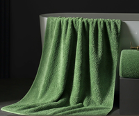 Serviette de bain de luxe en coton à fibres longues 775 GSM, extra-épaisse, très absorbante, sans peluches, douce et antibactérienne