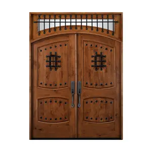 Iron grill window wood wrought iron wooden exterior front double doors designs