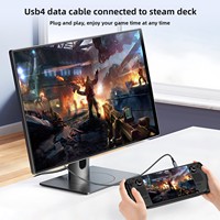 Kabel Data USB4 Type-C Elbow PD240W Pengisian Cepat 40G 8K HD Video 2m Jaket Nilon Garansi 12 Bulan untuk Perangkat Android