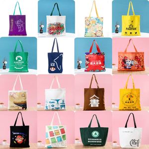 Bolsas de Tela de Algodón Natural Promocionales AI-MICH, Bolsas de Compras Sólidas con Diseño Sublimado y Logotipo - Product Image 5