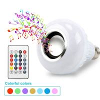 Offre Spéciale Meilleure Qualité RGB Led Musique Haut-Parleur Ampoule 12W E27 Couleur Changeable BT LED Sans Fil Smart Musique Ampoule