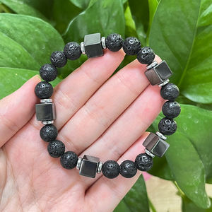 9 pièces/ensemble de bracelets de perles de pierre magique, symbolisant le rêve, la paix, la richesse, l'amitié, la bonne chance, l'amour et la protection - Product Image 5