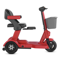 Triciclo Eléctrico Plegable, Portátil, Ligero, Compacto, Impermeable, Scooter Móvil para Personas Mayores, con Tecnología de Sensores, 30-40 km de Autonomía