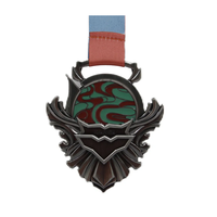Produit le plus vendu Médaille de sport en métal 3D creuse émaillée personnalisée pour marathon pour souvenir