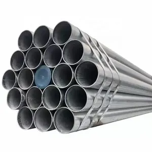 Tubo d'acciaio zincato elettro di alta qualità dn50 tubo d'acciaio tondo zincato prezzo
