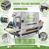 SAIDASHI Automatische Uienschilmachine 600-3000kg/uur Capaciteit Pneumatische Droge Ui Verwerkingslijn voor Grote Fabrieken met CE-certificering