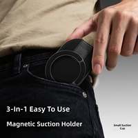 Support de téléphone magnétique transfrontalier à ventouse, pliable, rotatif, trois-en-un, multifonctionnel, pour bureau