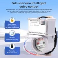 Compteur d'eau intelligent LCD DN15 RS485 avec lecture à distance et fonction de prépaiement, système de mesure d'eau intelligent OEM ODM