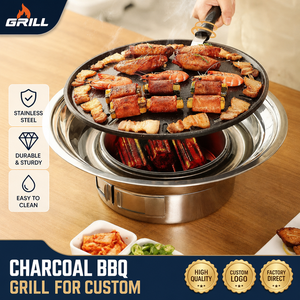 <span class=keywords><strong>Barbecue</strong></span> à charbon de bois sans fumée en acier inoxydable OEM ODM pour projets d'aménagement extérieur et d'espaces de restauration - Product Image 1