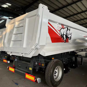 Prix d'usine 2-6 <span class=keywords><strong>essieux</strong></span> 40-120 tonnes Suspension pneumatique côté inclinable arrière Camion de transport robuste Semi <span class=keywords><strong>remorque</strong></span> à benne <span class=keywords><strong>basculante</strong></span> à vendre - Product Image 1
