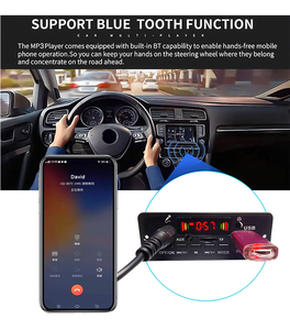 12-24V Display <span class=keywords><strong>LED</strong></span> FM MP3 Kit decodificatore scheda lettore USB MP3 modulo amplificatore 2*50W WMA/WAV/APE/FLAC supporto - Product Image 3