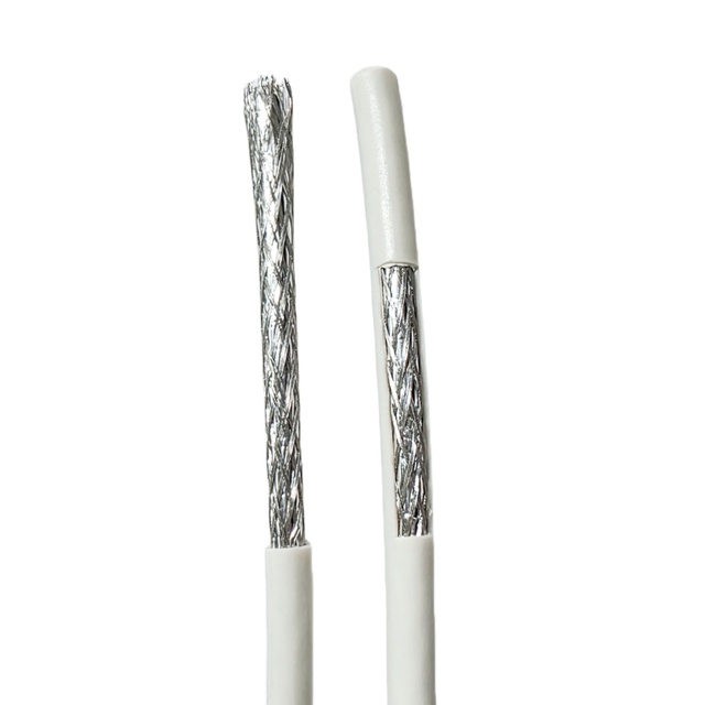Pure Copper Coaxial Cable 100m 305m Shielded PVC Jacketed 75 Ohm White and Black Rg6 CCS