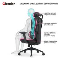 Chaises de bureau ergonomiques réglables à dossier haut, soutien lombaire dynamique, chaise de bureau pivotante pour l'étude et l'ordinateur